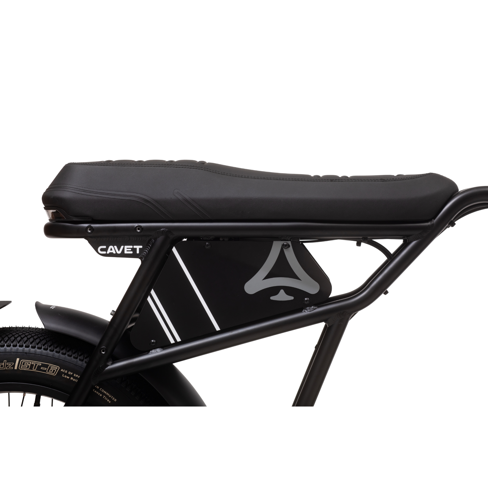 Qreate Cavet Air electric fat tyre bike in black, powerful all-terrain e-bike for UK riders available from Volt Ventures