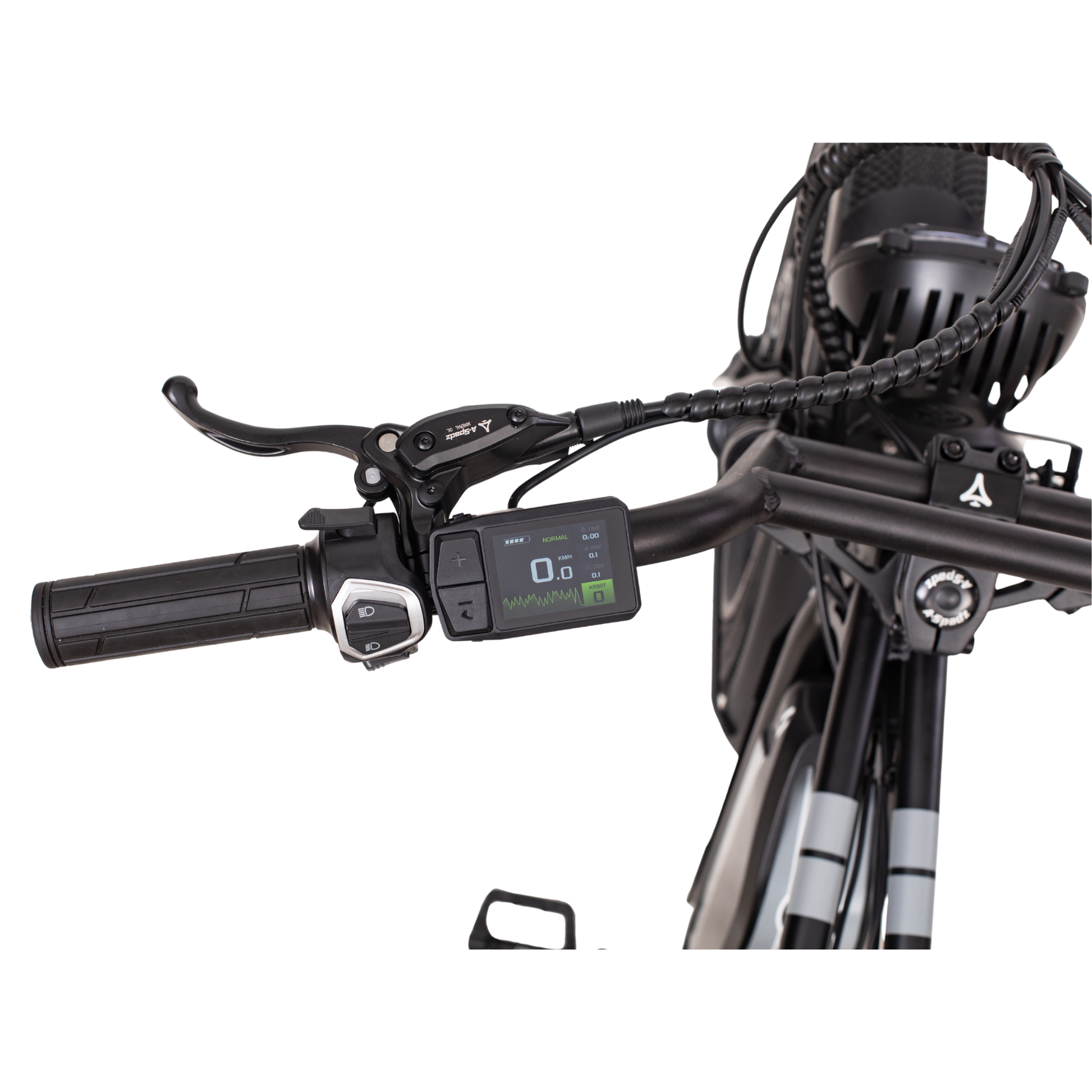 Qreate Cavet Air electric fat tyre bike in black, powerful all-terrain e-bike for UK riders available from Volt Ventures