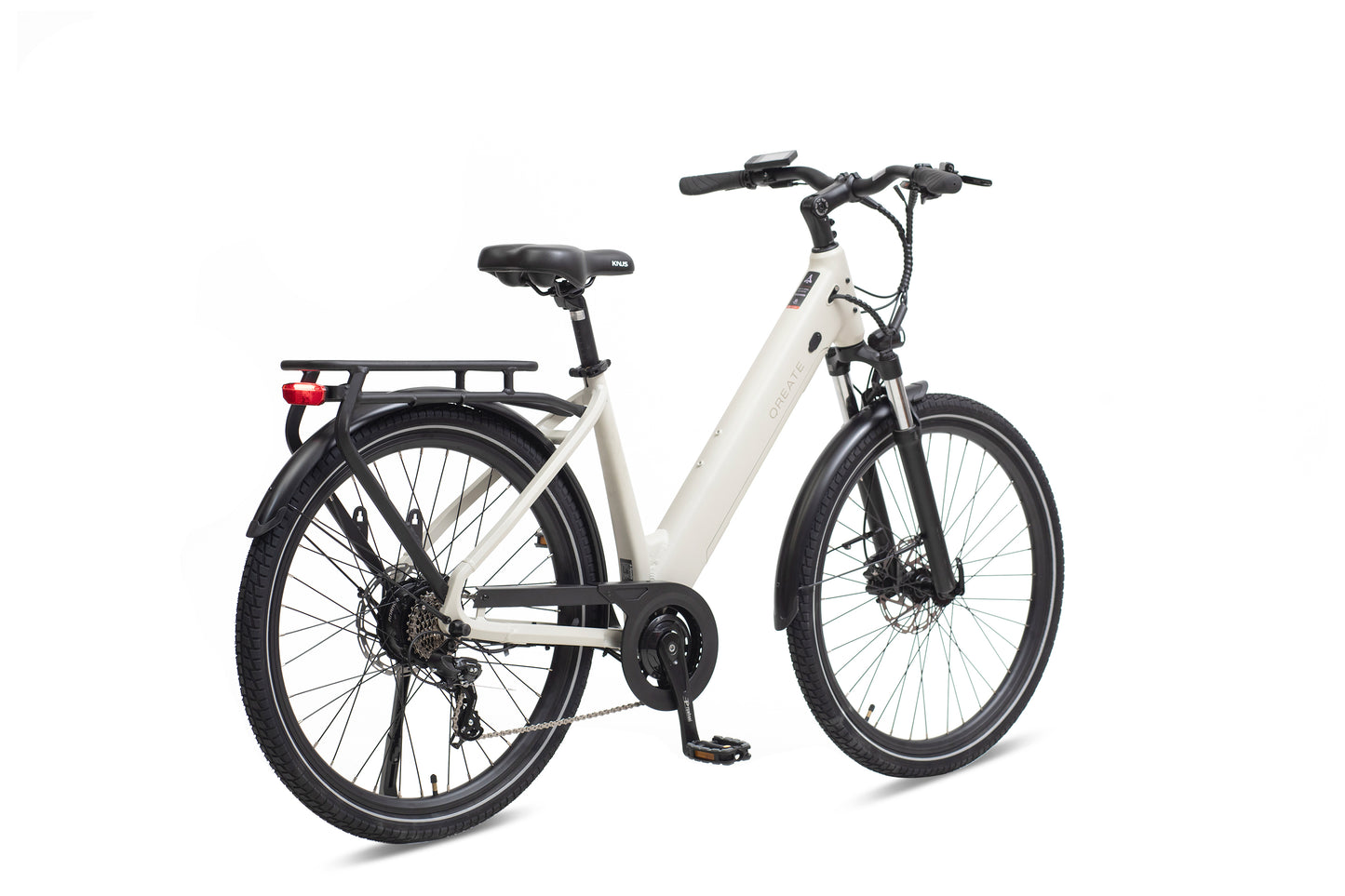 Qreate City Air electric bike in white, reliable electric city bike for everyday UK riding from Volt Ventures