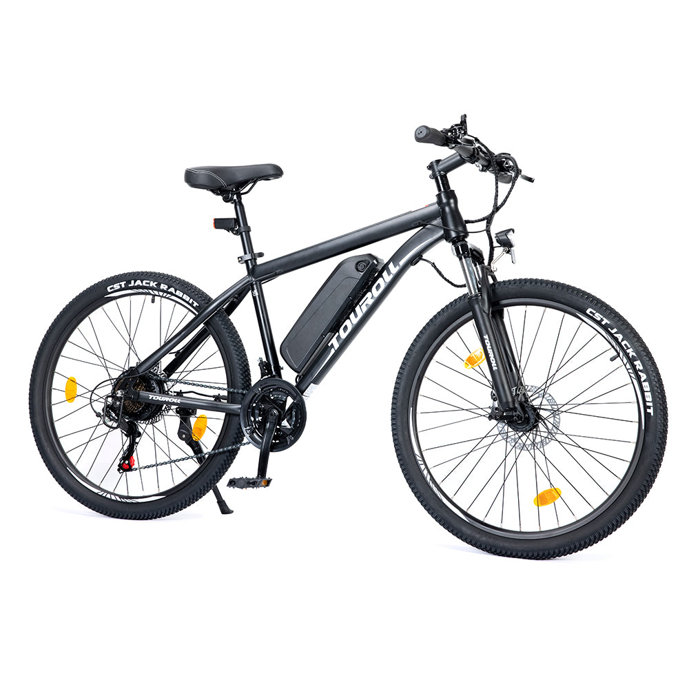 Touroll U1 26-inch Mountain E-Bike – Hardtail Electric MTB, Black, Silver, White, 250W Motor, Volt Ventures UK