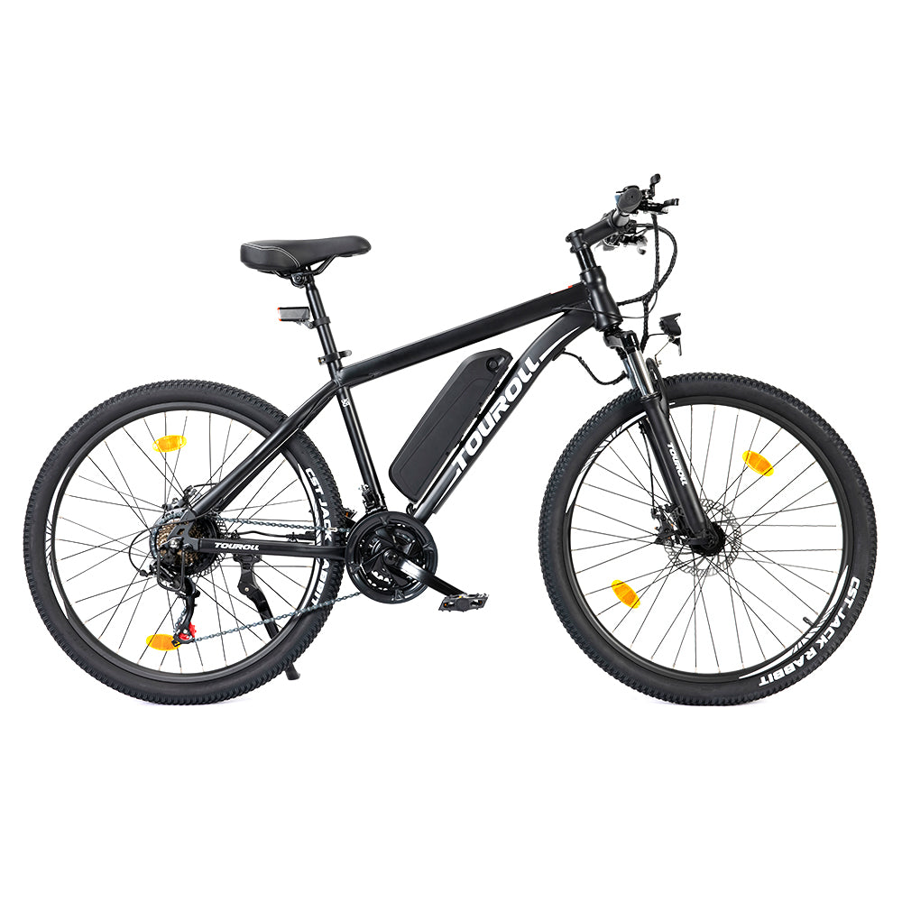 Touroll U1 26-inch Mountain E-Bike – Hardtail Electric MTB, Black, Silver, White, 250W Motor, Volt Ventures UK